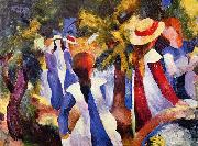 Madchen im Grunen August Macke